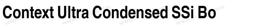 Context Ultra Condensed SSi Bold Ultra Condensed字体转换